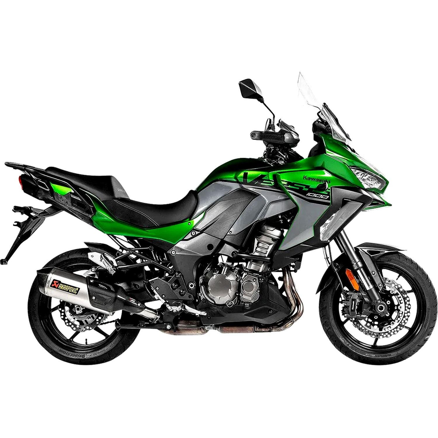 Akrapovic Titanium Line Slip On Silencer For Kawasaki KLZ 1000 ABS Versys S Tourer 2021-2023